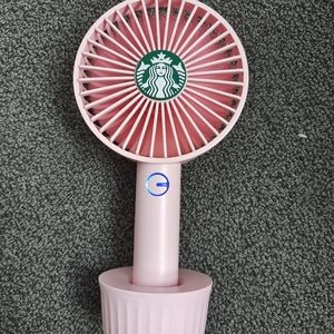 Starbucks 2020 Pink Accompanying Fan Usb Charging Kit Limited